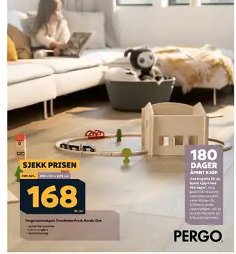 Megaflis Pergo laminatgulv Trondheim Fresh Nordic Oak tilbud