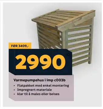 Megaflis Varmepumpehus i imp c003b tilbud