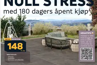 Megaflis Slate Antracite tilbud