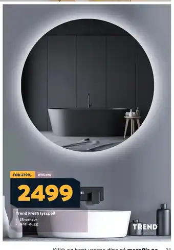 Megaflis Trend Fresh lysspeil tilbud