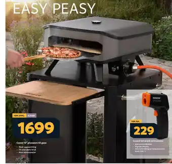 Megaflis Cozze 13” pizzaovn til gass tilbud