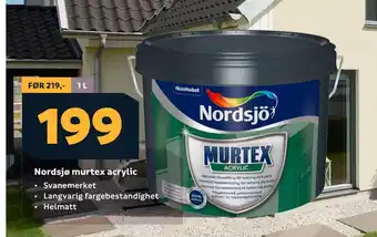 Megaflis Nordsjø murtex acrylic tilbud