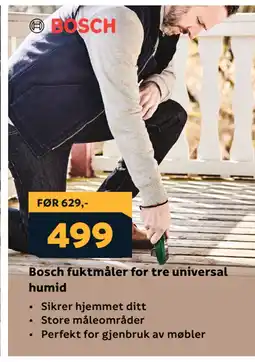 Megaflis Bosch fuktmåler for tre universal humid tilbud