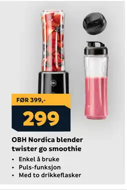 Megaflis OBH Nordica blender twister go smoothie tilbud