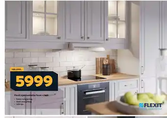 Megaflis Flexit kjøkkenhette facet-s hvit tilbud