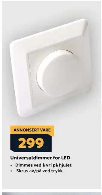 Megaflis Universaldimmer for LED tilbud
