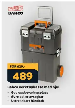 Megaflis Bahco verktøykasse med hjul tilbud