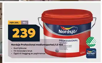 Megaflis Nordsjø Professional mediumsparkel/LS 104 tilbud