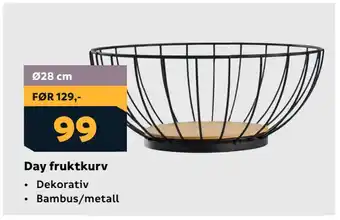 Megaflis Day fruktkurv tilbud