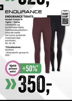 Sport Outlet ENDURANCE TIGHTS tilbud