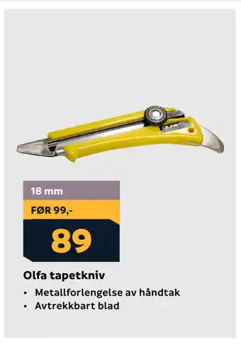 Megaflis Olfa tapetkniv tilbud