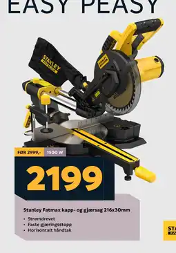 Megaflis Stanley Fatmax kapp- og gjærsag 216x30mm tilbud