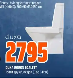 Obs Bygg DUXA RØROS TOALETT tilbud