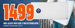 Obs Bygg MILL GLASS WIFI GEN 3 900 W PANELOVN tilbud