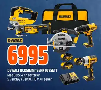 Obs Bygg DEWALT DCK503M³ VERKTØYSETT tilbud