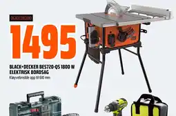 Obs Bygg BLACK+DECKER BES720-QS 1800 W ELEKTRISK BORDSAG tilbud