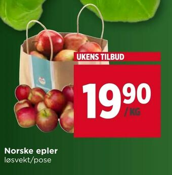 Meny Norske epler tilbud