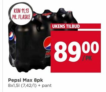 Meny Pepsi Max 8pk tilbud