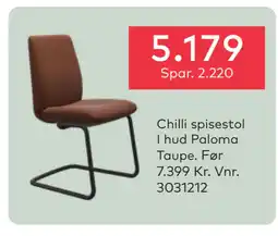 Skeidar Chilli spisestol tilbud