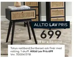 Skeidar Tokyo nattbord tilbud
