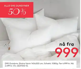 Skeidar ALLE D90 DUNDYNER tilbud