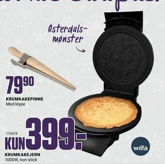 Europris Krumkakejern tilbud
