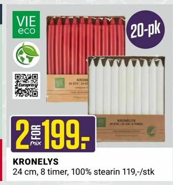 Europris Kronelys tilbud