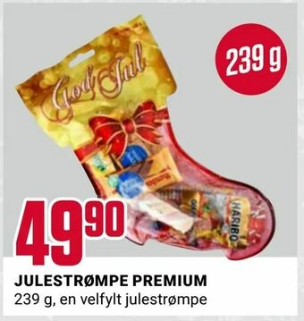 Europris Julestrømpe premium tilbud