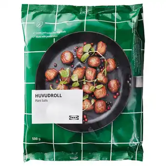 IKEA Huvudroll Plantebaserte boller, frysevare, 500 g tilbud