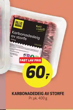 Bunnpris KARBONADEDEIG AV STORFE tilbud