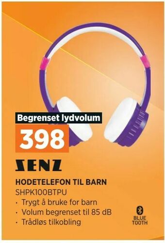 POWER Hodetelefon til barn tilbud