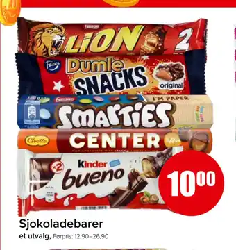 Spar Sjokoladebarer tilbud