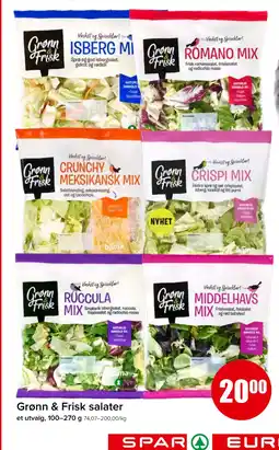 Spar Grønn & Frisk salater tilbud