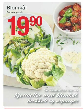Spar Blomkål tilbud