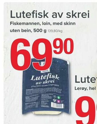 Spar Lutefisk av skrei tilbud