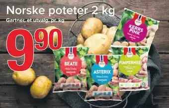 Spar Norske poteter 2kg tilbud