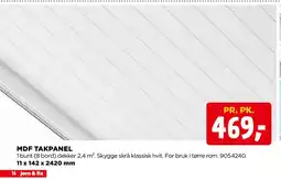 jem & fix MDF TAKPANEL tilbud