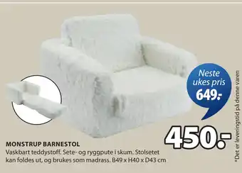 JYSK MONSTRUP BARNESTOL tilbud