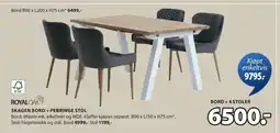 JYSK SKAGEN BORD + PEBRINGE STOL tilbud
