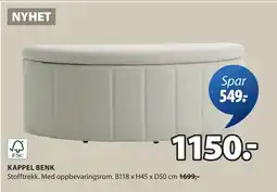 JYSK KAPPEL BENK tilbud