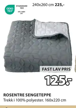 JYSK ROSENTRE SENGETEPPE tilbud