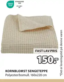 JYSK KORNBLOMST SENGETEPPE tilbud