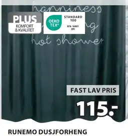 JYSK RUNEMO DUSJFORHENG tilbud
