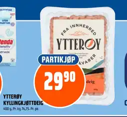 Coop Obs YTTERØY KYLLINGKJØTTDEIG tilbud