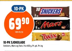 Coop Obs 10-PK SJOKOLADE tilbud
