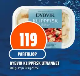 Coop Obs DYBVIK KLIPPFISK UTVANNET tilbud