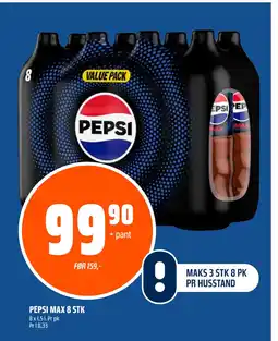 Coop Obs PEPSI MAX 8 STK tilbud