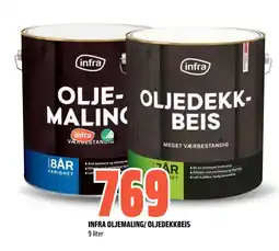 Coop Obs INFRA OLJEMALING/ OLJEDEKKBEIS tilbud