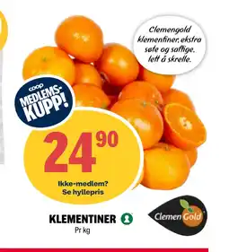 Coop Extra KLEMENTINER tilbud