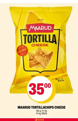 Coop Extra MAARUD TORTILLACHIPS CHEESE tilbud